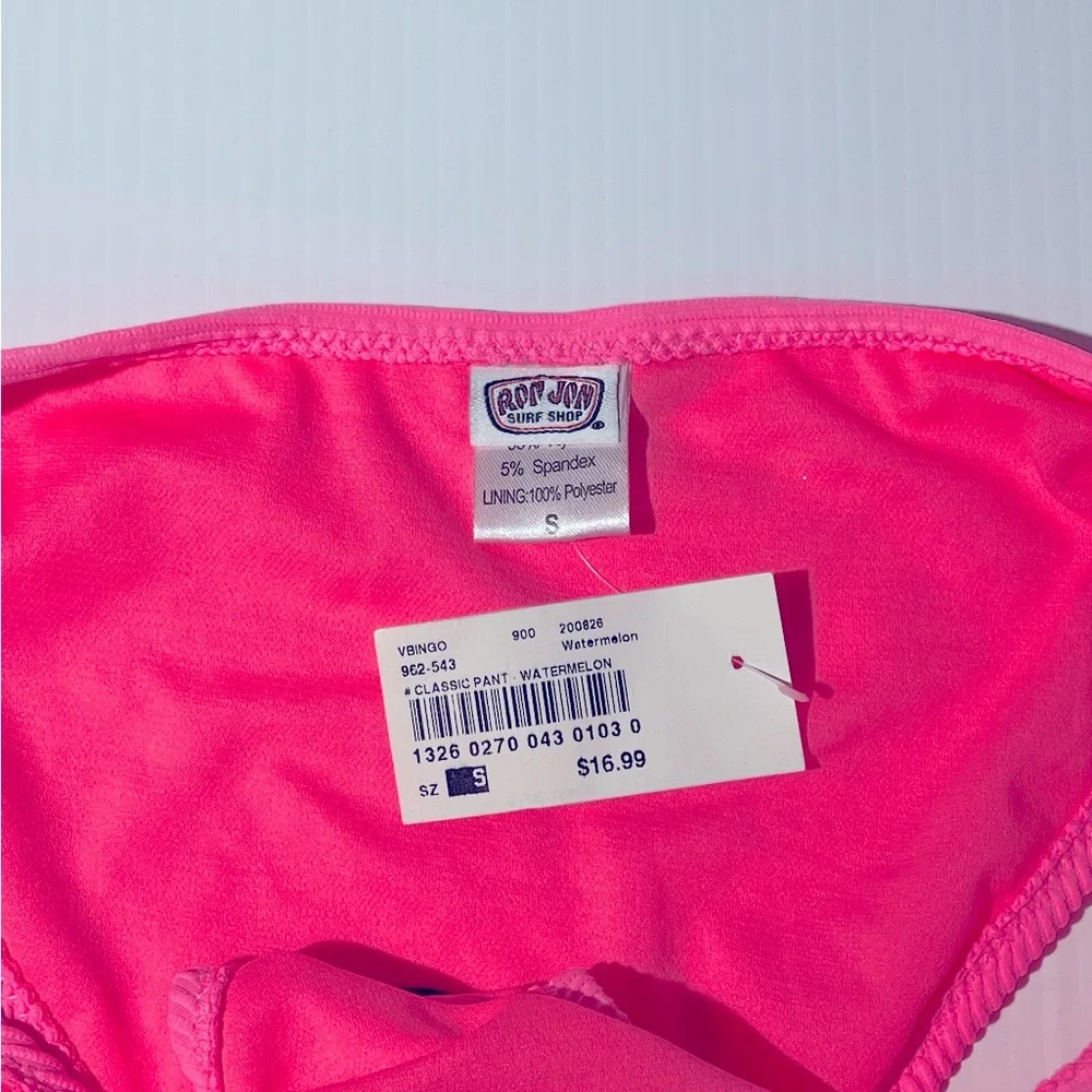 Ron‎ Jon Vibrant Pink Women's Swim Bikini Bottom Small